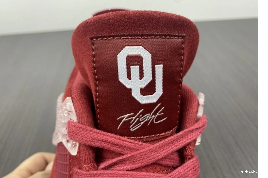 Cheap EP Air AJ4-904282 AJ4-904282 Sooners Oklahoma Retro 4 Jordans 0119